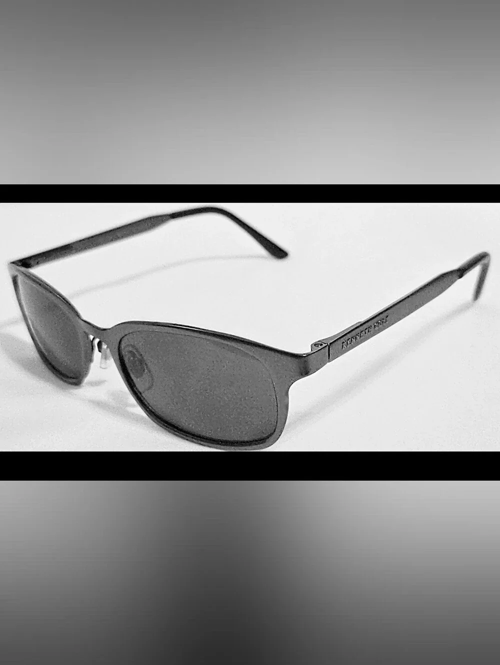 KENNETH COLE New York  Rectangular Sunglasses KC7147 Dark GunMetal Gray Frames